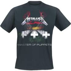 Herre - Røde T-skjorter Metallica Men's Master of Puppets Photo_Men_BL_TS:2XL Regular Fit Crew Neck Short Sleeve T Shirt, (Black Black) (Manufacturer Size:XX-Large)