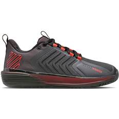 Racket Sport Shoes K-Swiss Men`s Ultrashot Tennis Shoes Asphalt and Jet
