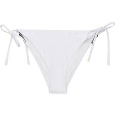 Rosa Badetøy Calvin Klein Women's String Side TIE Cheeky Bikini Bottoms, Pvh Classic White