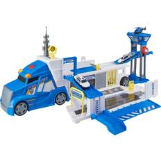 Uttrykningskjøretøy på salg Teamsterz Police Command Truck with 5 Cars Police Transporter Play Set Suitable For Ages 3