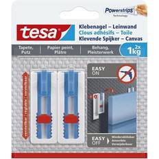 Bilderhaken TESA 77778 Adhesive gel-screen,adjustable,wallpaper&plaster, 2 x 1 kg White Content: 2 pc(s) Bilderhaken