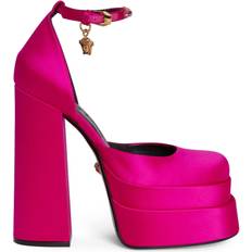 Versace Allover slingback pumps in pink - Versace