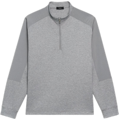 Theory Bray Half-Zip Sweatshirt - Grey Heather