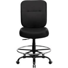 Black - Footrest Office Chairs Flash Furniture Hercules Office Chair 50.5"