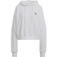 Adidas Women's Originals Cropped Hoodie Plus Size - White