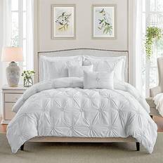 Swift Home Floral Pintuck Bedspread White (228.6x172.72)