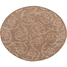 Safavieh Vine Scroll Beige, Brown 79x79"