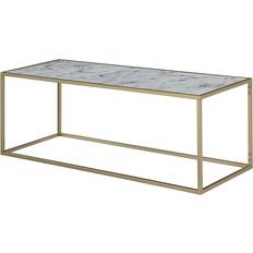 Gold rectangle coffee table Convenience Concepts Coast Coffee Table 17x48"