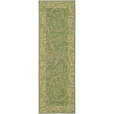 Safavieh Courtyard Collection Natural, Green 63x91"