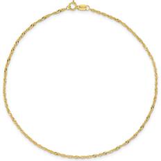 Singapore Chain Anklet - Gold