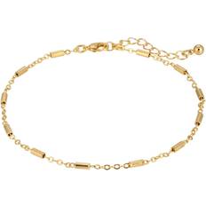 Gold - Women Anklets 1928 Jewelry Cable Chain And Tubes Anklet - Gold