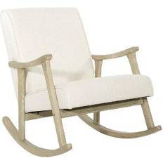 White Rocking Chairs OSP Home Furnishing Gainsborough Rocking Chair 31.8"