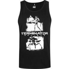 Baumwolle - Herren Westen Terminator Mens Genisys Graffiti Vest (Black)
