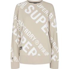 Sweatshirts - Unisex Pullover reduziert Superdry Unisex Core Logo All Over Print Crew Sweatshirt