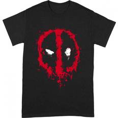 Røde - Unisex T-skjorter & Singleter Deadpool Unisex Adult Splat T-Shirt (Black/Red)