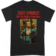 Røde - Unisex T-skjorter David Bowie Unisex Adult Ziggy Stardust T-Shirt (Black/Red)