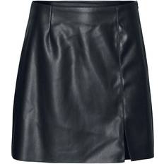 Miniröcke Noisy May Clara Penny PU Highwaist Slit Skirt