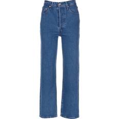 Blau - Damen - L31 - W33 Jeans Levi's Ribcage Straight Ankle Jeans - Jazz Pop/Blue