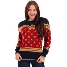 Blue - Christmas Sweaters - Women Adult Wonder Woman Dark Ugly Christmas Sweater