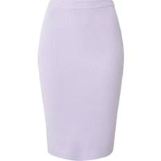 Damen Röcke Urban Classics Ladies Ladies Rib Knit Midi Skirt lilac