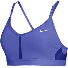 Nike Performance W DF INDY - Medium support sports bra - ocean bliss/noise  aqua/light blue 