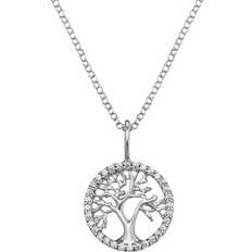 Damen Halsketten Engelsrufer Angel Whisperer Tree of Life - Silver/Transparent