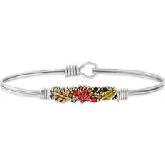 Opal Bracelets Luca + Danni Fall Foliage Medley Bangle Bracelet - Silver/Multicolour