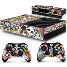 Xbox One Gaming Sticker Skins giZmoZ n gadgetZ Kinect /Xbox One Console Skin Decal Sticker + 2 Controller Skins - Stickerbomb