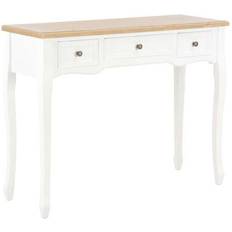 vidaXL MDF + Pine Console Table 13.8x39.4"