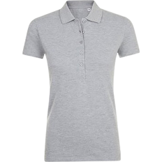 Sols Women's Phoenix Polo Shirt - Grey Marl