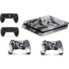 giZmoZ n gadgetZ PS4 Slim Console Skin Decal Sticker + 2 Controller Skins - Trooper