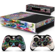 Xbox One Gaming Sticker Skins giZmoZ n gadgetZ Kinect /Xbox One Console Skin Decal Sticker + 2 Controller Skins - GraffitiKinect /Xbox One Console Skin Decal Sticker + 2 Controller Skins - GraffitiKinect /Xbox One Console Skin Decal Sticker + 2 Controller Skins - Graffiti