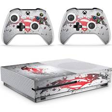 Bundle Decal Stickers giZmoZ n gadgetZ Xbox One S Console Skin Decal Sticker + 2 Controller Skins - Hero's VS