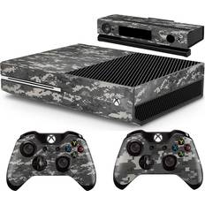 Xbox One Gaming Sticker Skins giZmoZ n gadgetZ Kinect /Xbox One Console Skin Decal Sticker + 2 Controller Skins - Digital Camo