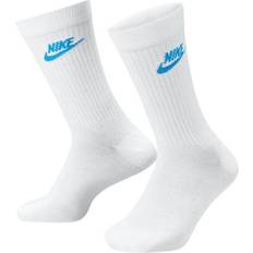 Blau - Herren Socken Nike Sportswear Everyday Essential Crew Socks 3pack - White
