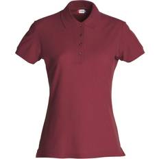 Clique Women's Plain Polo Shirt - Burgundy