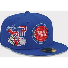 Detroit Pistons 50th Anniversary Carbon Cabernet Fitted Hat by NBA