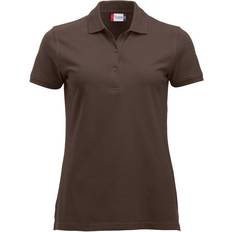 Braun - Damen Poloshirts Clique Women's Marion Polo Shirt - Dark Mocha