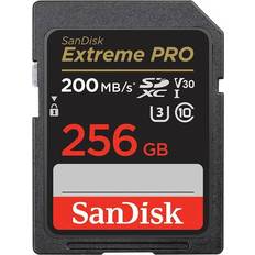 256 GB Minnekort SanDisk Extreme Pro SDXC Class 10 UHS-I U3 V30 200/140MB/s 256GB