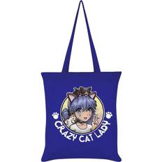 Grindstore Crazy Cat Lady Tote Bag - Royal Blue