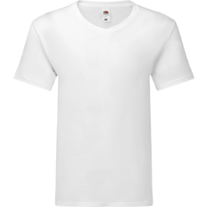 Fruit of the Loom Iconic 150 V Neck T-shirt M - White