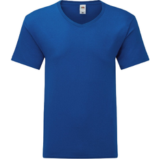 Fruit of the Loom Iconic 150 V Neck T-shirt M - Royal Blue