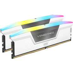 Corsair 6000 MHz - DDR5 RAM minne Corsair Vengeance RGB White DDR5 6000MHz 32GB (CMH32GX5M2B6000C40W)
