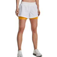 XXXS Shorts Under Armour Women's Iso-Chill Run 2-in-1 Shorts - White/Rise