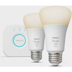 Light Bulbs Philips Hue A19 Smart LED Lamps 10.5W E26 2-pack