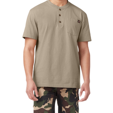 Dickies Short Sleeve Heavyweight Henley T-shirt - Desert Sand