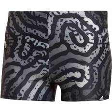 XXS Badehosen adidas Colour Maze Swim Boxers - Black/Grey Six/Grey Two