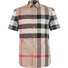 Burberry Men - XL Shirts Burberry Check Stretch Poplin Shirt - Archive Beige