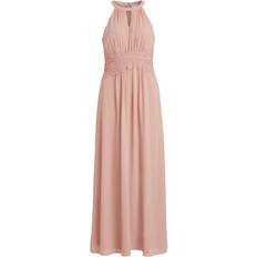 Vila Milina Halter Maxi Sleveless Long Dress - Misty Rose