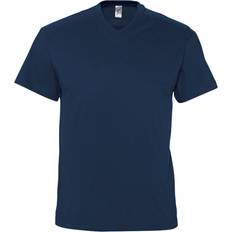 Sols Mens Victory V Neck Short Sleeve T-shirt - Navy